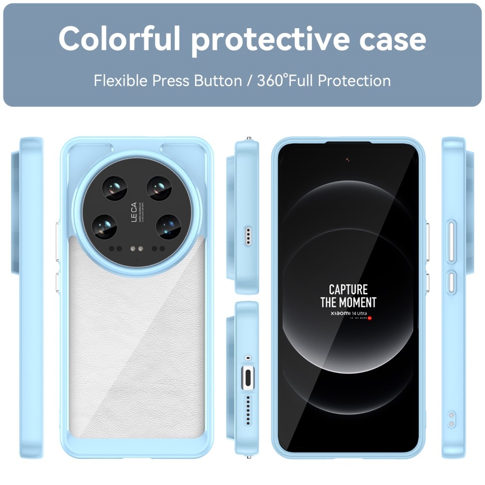 Gél tok rögzített hátlappal Xiaomi 14 Ultra - kék