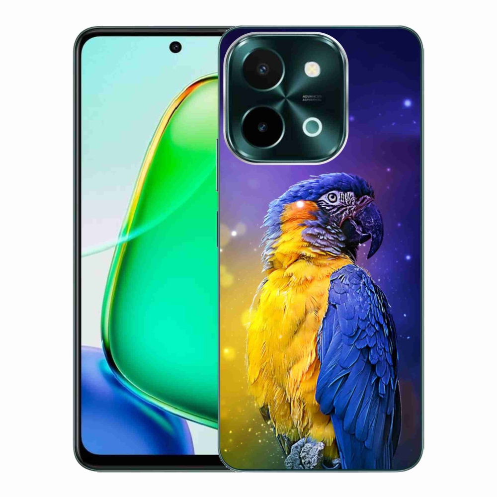 Gél tok mmCase a Vivo Y28 készülékhez - papagáj ara 1