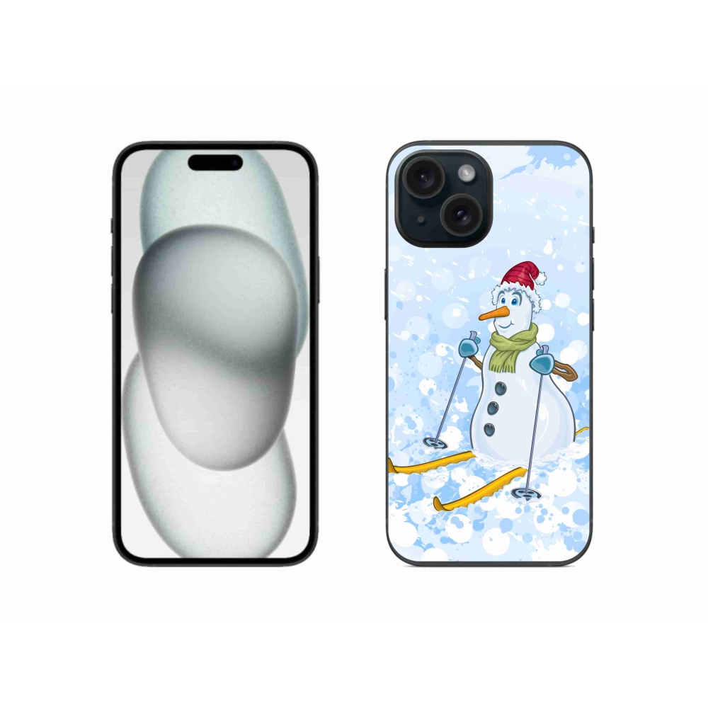 Gél borítás mmCase iPhone 15 készülékhez - hóember