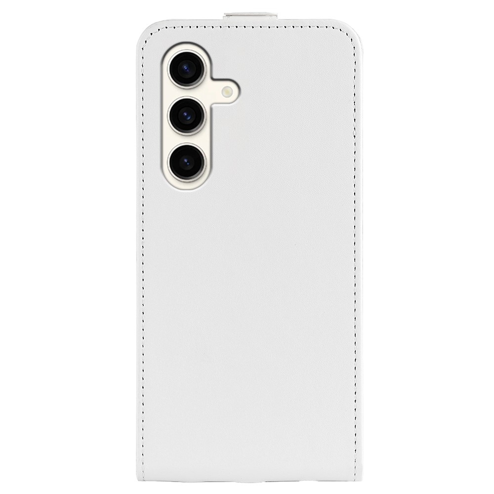 Függőleges flip tok Samsung Galaxy S24+ készülékhez - fehér