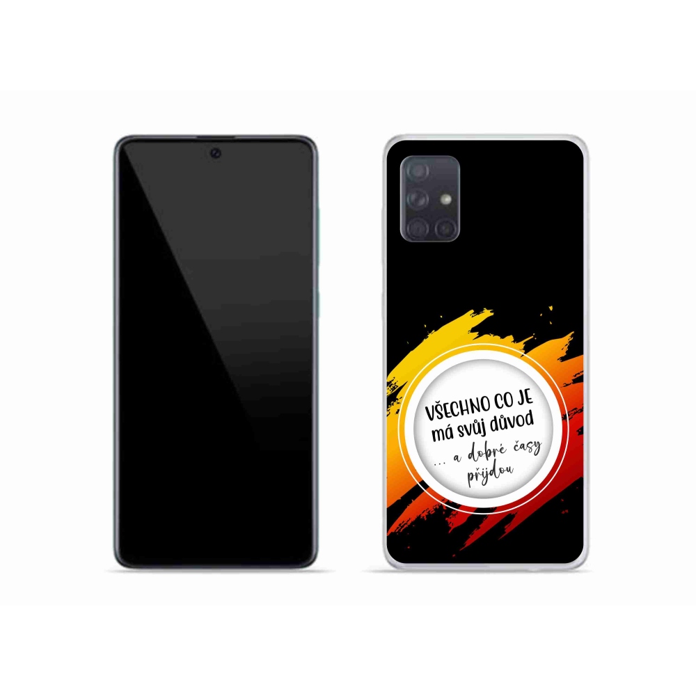 Gél borítás mmCase Samsung Galaxy A51 - idézet 3 fekete háttérrel