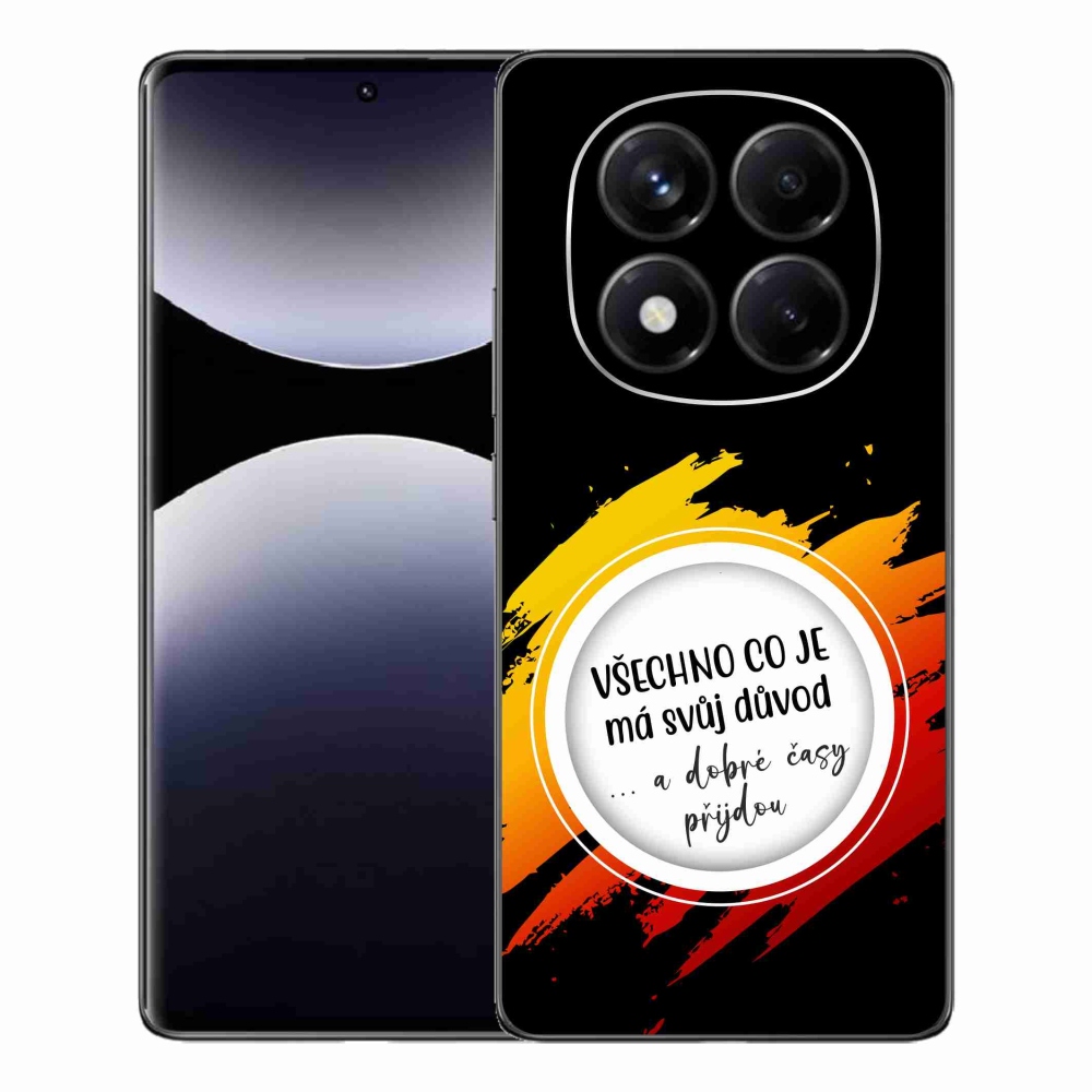 Gél borítás mmCase a Xiaomi Redmi Note 14 Pro készülékhez - idézet 3 fekete háttér