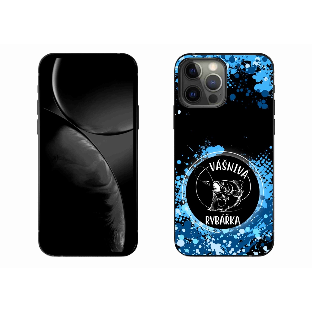 Gél borítás mmCase iPhone 13 Pro Max 6.7 készülékhez - szenvedélyes halász fekete háttérrel