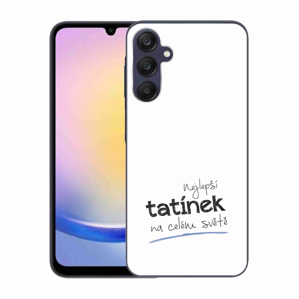 Gél borítás mmCase Samsung Galaxy A25 5G - legjobb apuci 4 fehér háttérrel