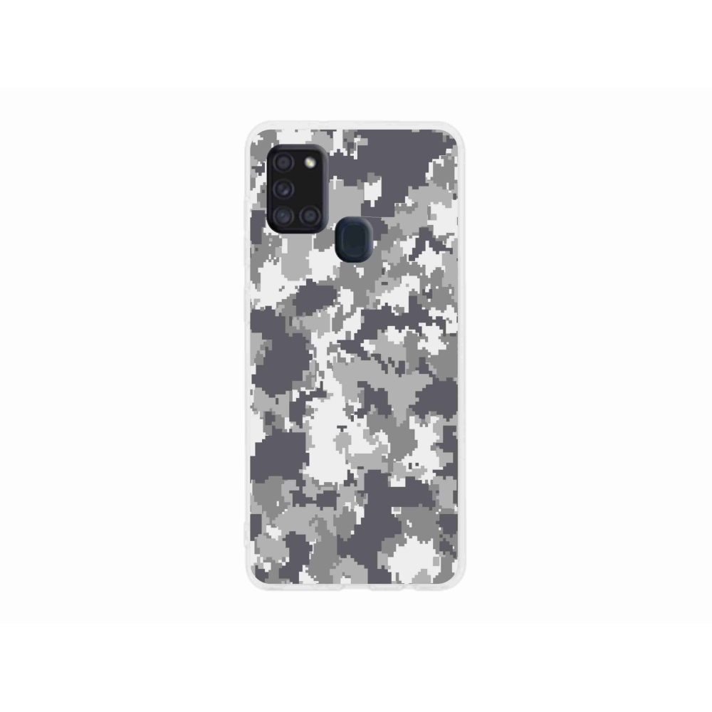 Zselés borítás mmCase Samsung Galaxy A21s készülékhez - terepszínű minta 2