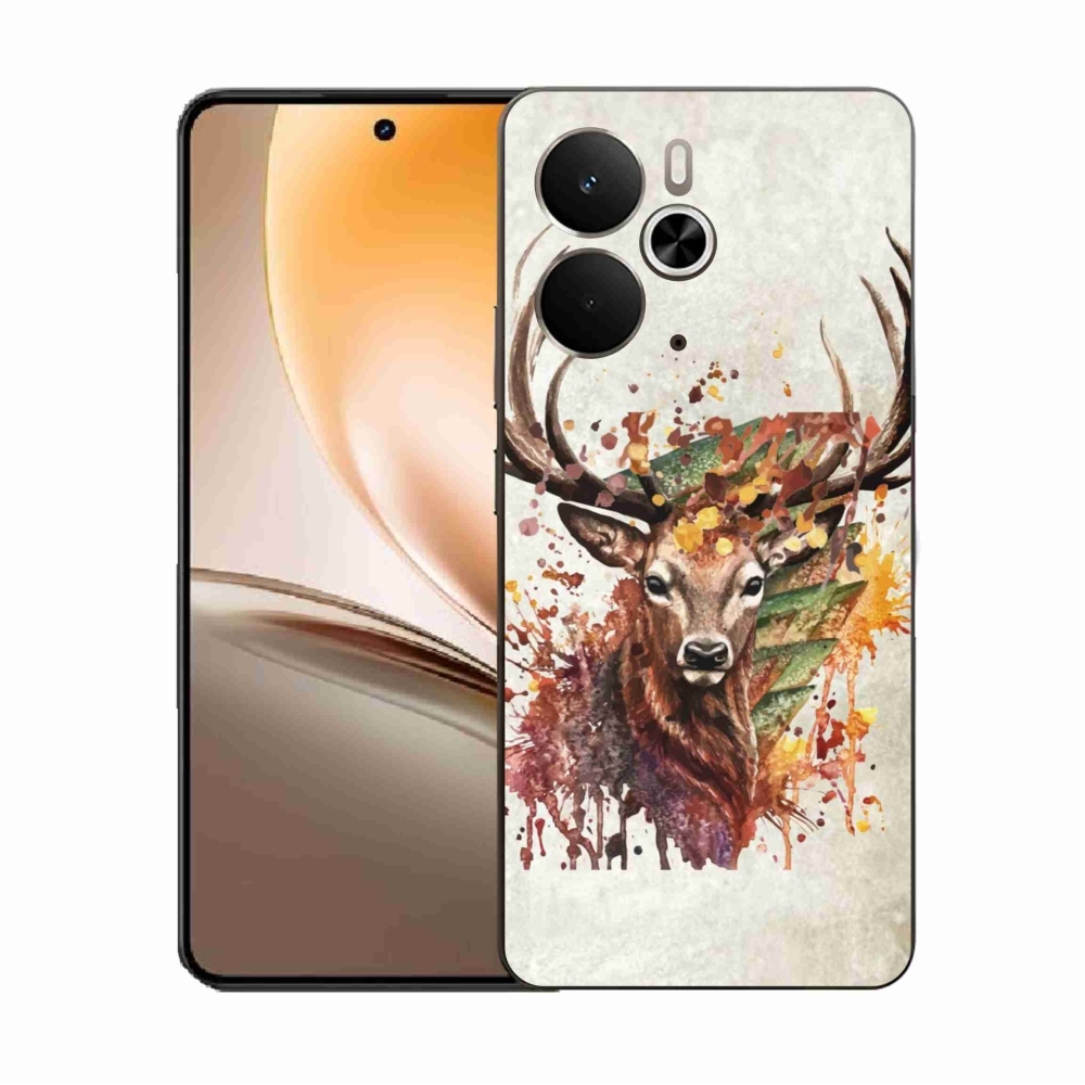 Zselés borítás mmCase a Realme 14 5G készülékhez - szarvas 1