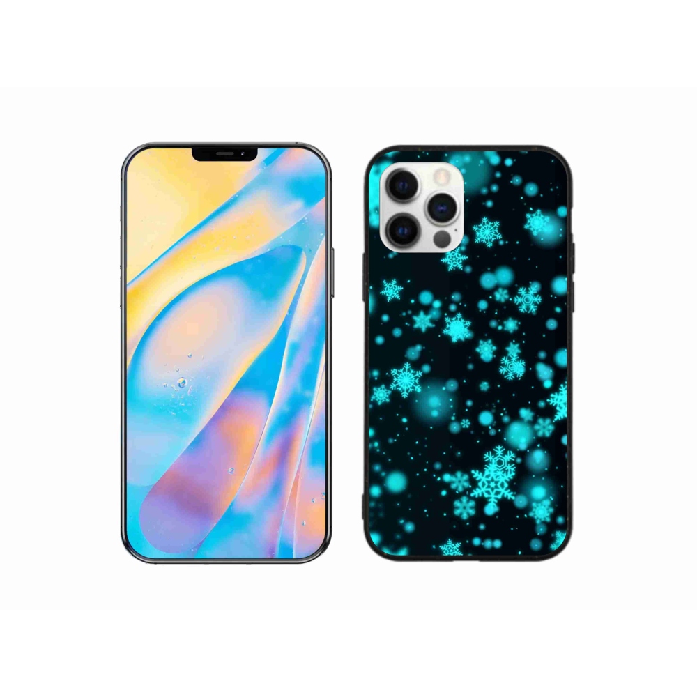 Gél borítás mmCase iPhone 12 készülékhez - hópelyhek 1