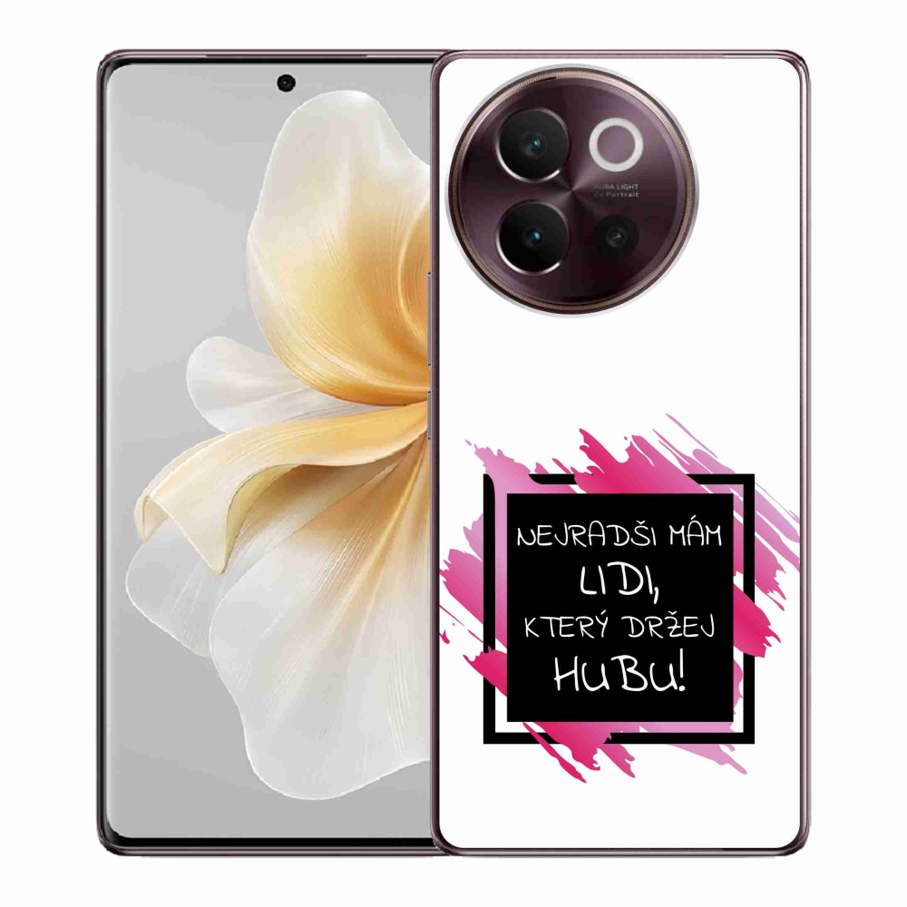 Gél borító mmCase a Vivo V40 Lite 5G-hez - vicces szöveg 7 fekete és fehér háttérrel