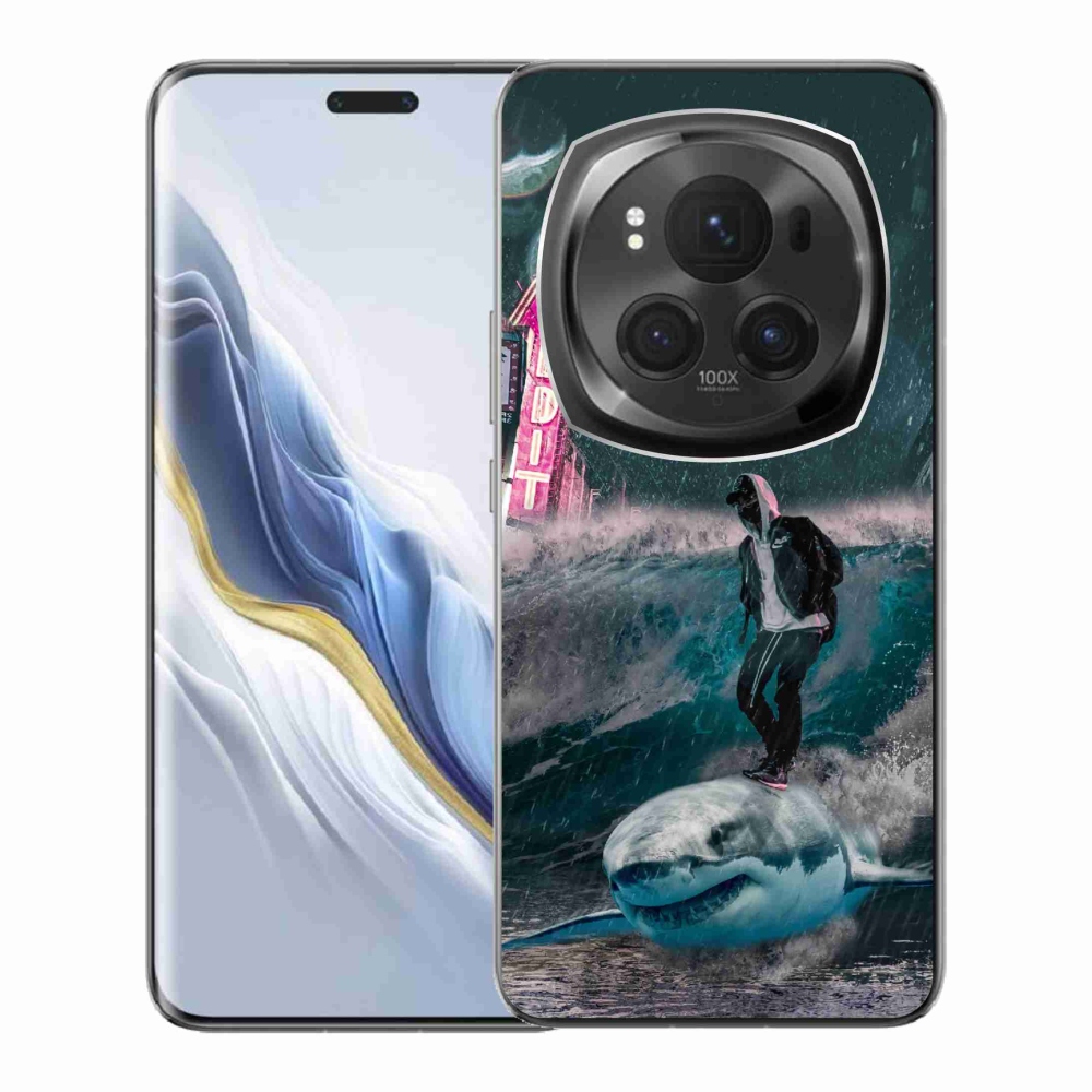 Zselés borítás mmCase a Honor Magic 6 Pro 5G készülékhez - cápa
