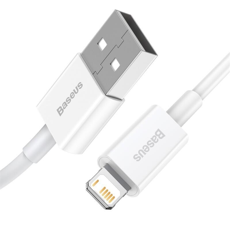 BASE lightning töltő- és csatlakozókábel Apple 0,25m - fehér