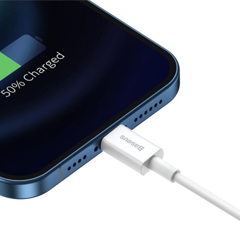 BASE lightning töltő- és csatlakozókábel Apple 1.5m - fehér