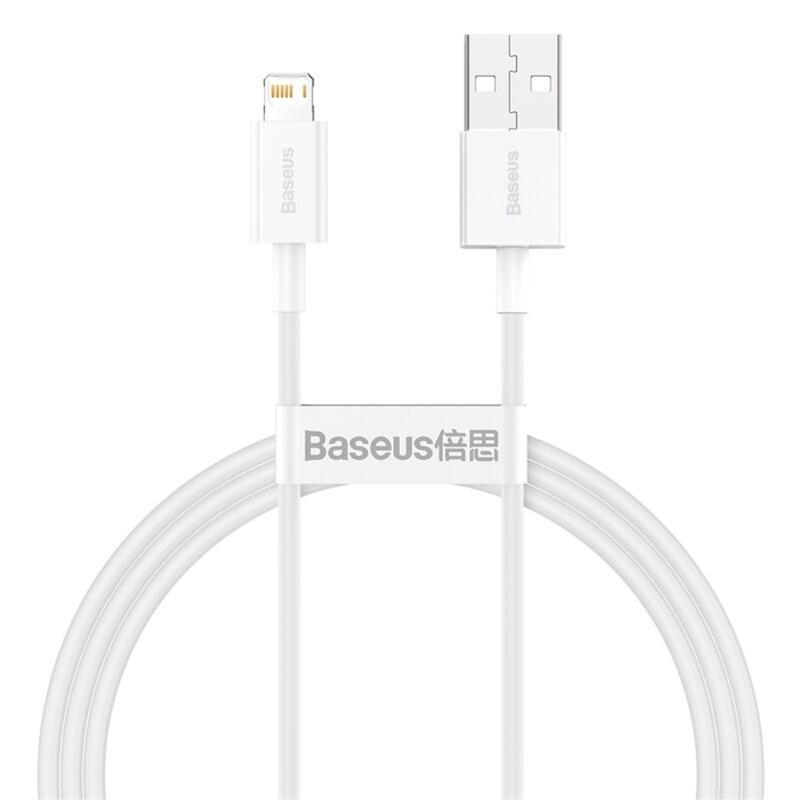 BASE lightning töltő- és csatlakozókábel az Apple számára 1m - fehér