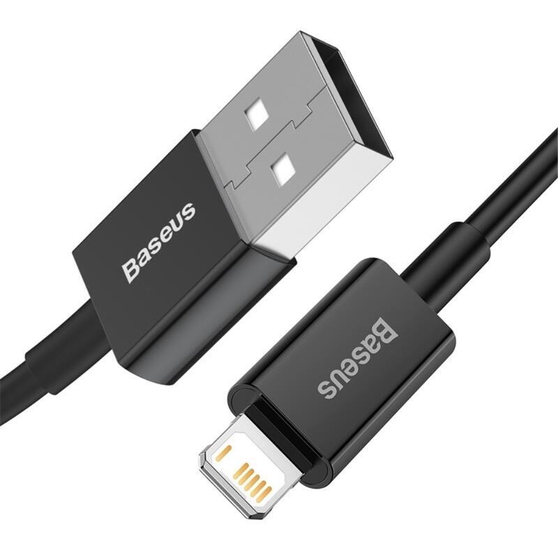 BASE lightning töltő- és csatlakozókábel az Apple számára 1m - fekete
