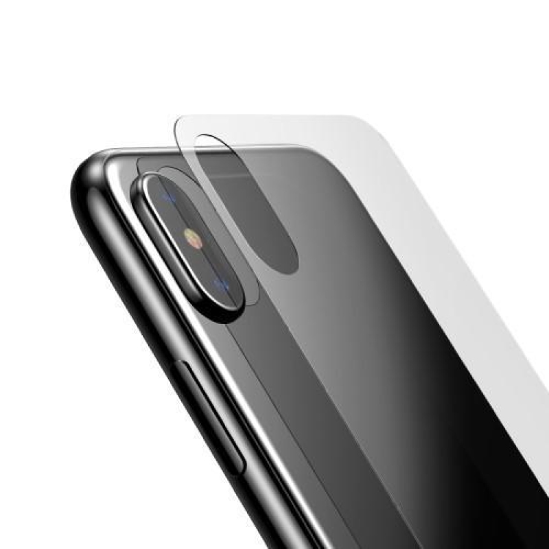 Alapkészlet elülső és hátsó edzett üveg iPhone X készülékhez - átlátszó