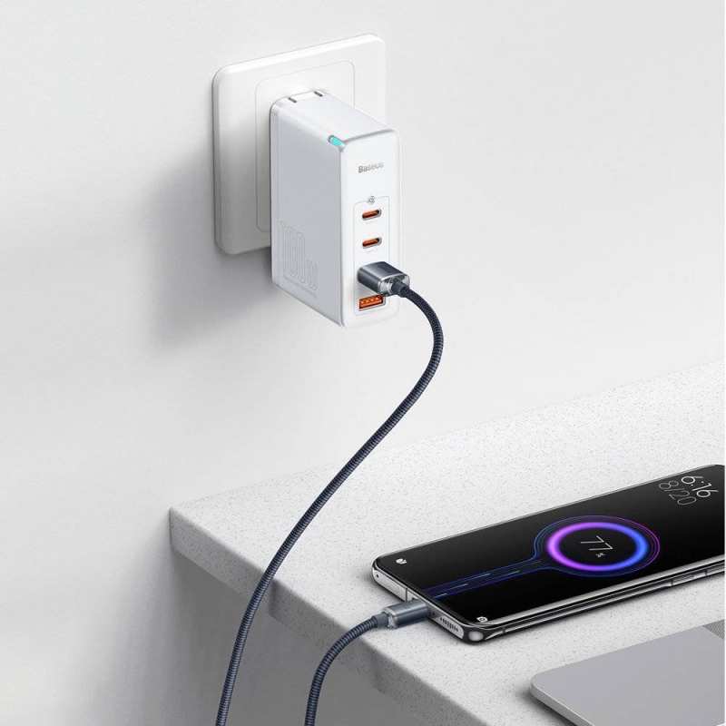 Baseus CAJY000501 Crystal Shine sorozatú adatkábel USB - USB-C 100W 2m fekete