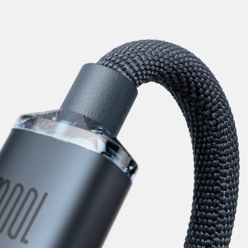 Baseus CAJY000605 Crystal Shine sorozatú adatkábel USB-C - USB-C 100W 1.2m lila