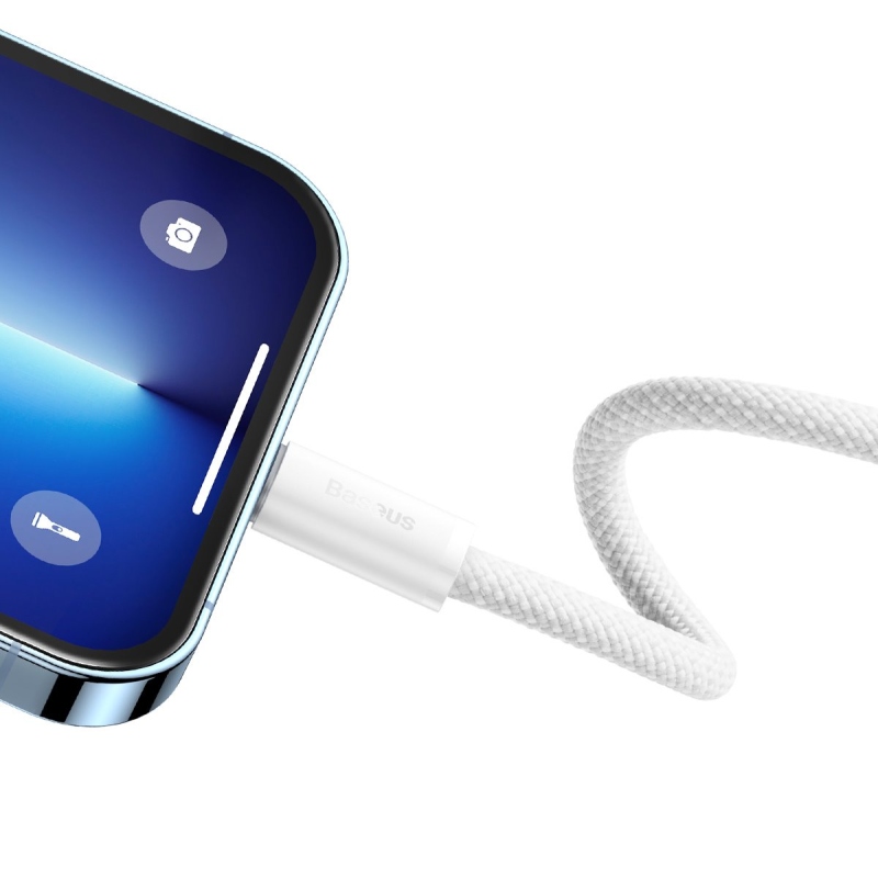 Baseus CALD000102 Dynamic Series USB-C Lightning kábel 20W 2m Fehér