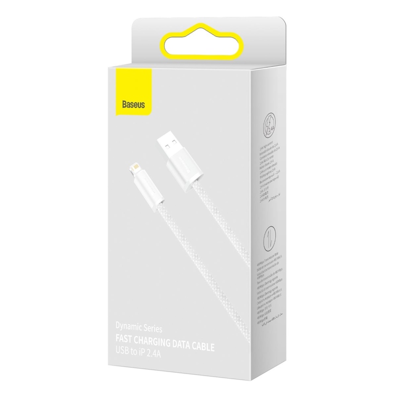 Baseus CALD000502 Dynamic Series USB Lightning 2.4A 2m Fehér