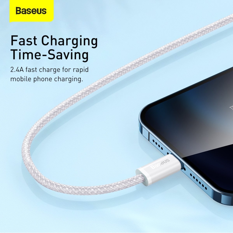 Baseus CALD000502 Dynamic Series USB Lightning 2.4A 2m Fehér