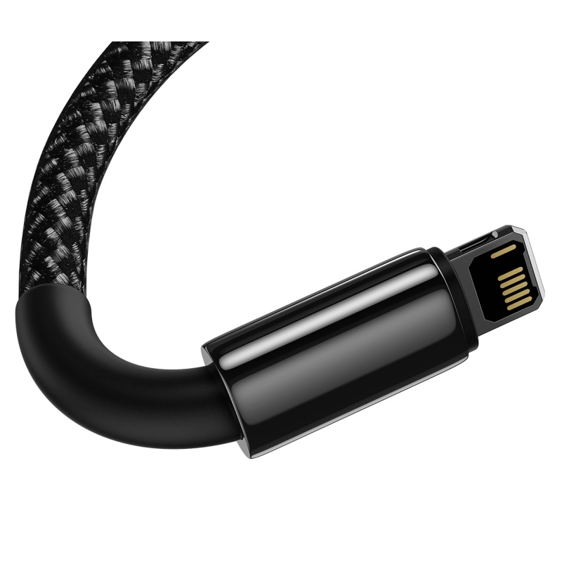 Baseus CALWJ-01 Tungsten Gold kábel Lightning 2.4A 1m fekete