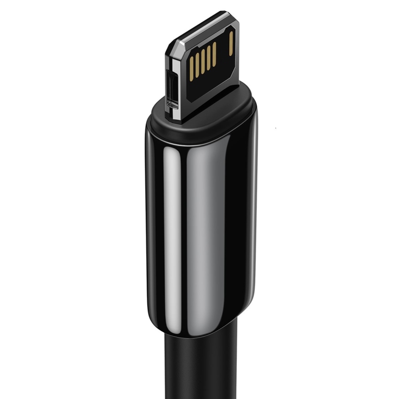 Baseus CALWJ-01 Tungsten Gold kábel Lightning 2.4A 1m fekete