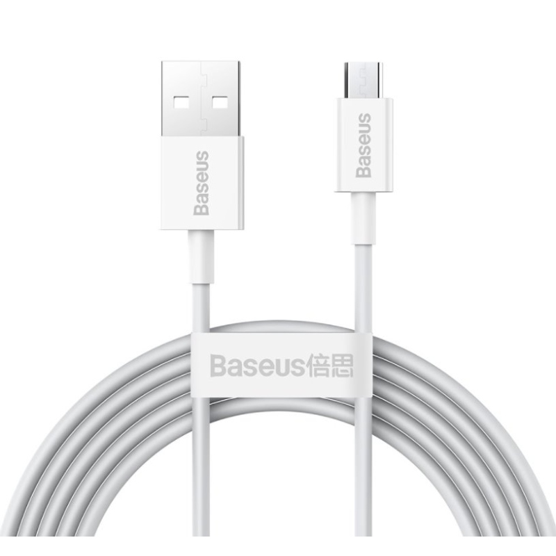 Baseus CAMYS-A02 Superior gyors töltő adatkábel MicroUSB 2A 2m fehér