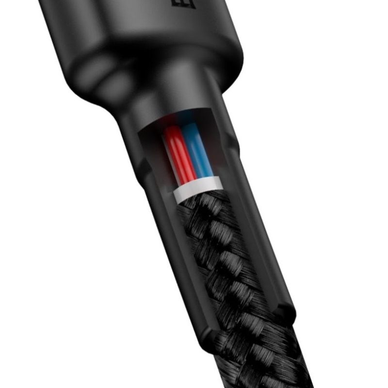 Baseus CATKLF-HG1 Cafule USB-C 60W 2m szürke/fekete kábel