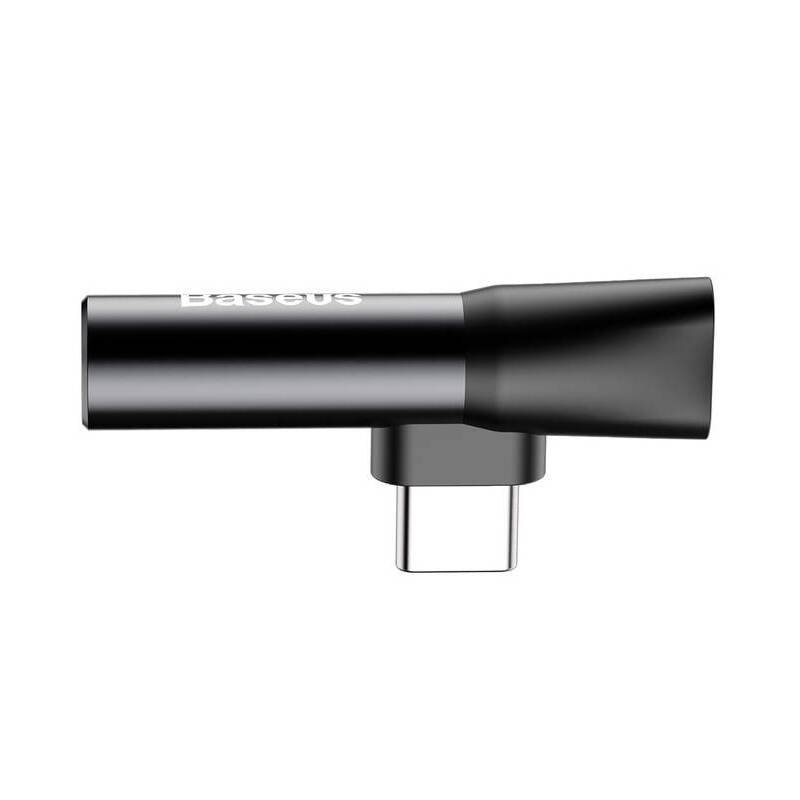 Baseus CATL41-01 USB-C/3,5 mm-es csatlakozó Fekete