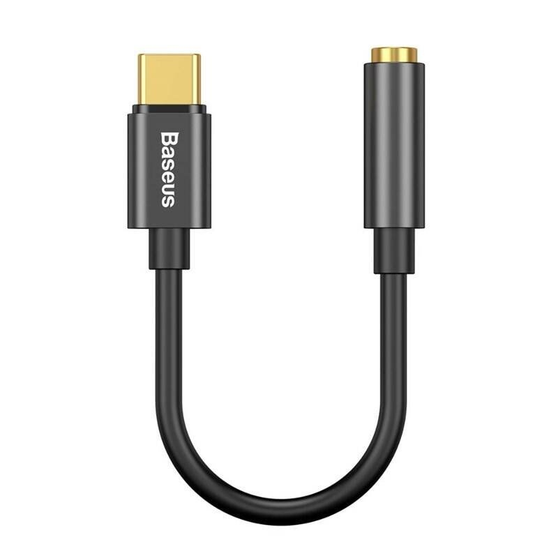 Baseus CATL54-01 USB-C és 3,5 mm-es audio csatlakozó L54 (női) Fekete