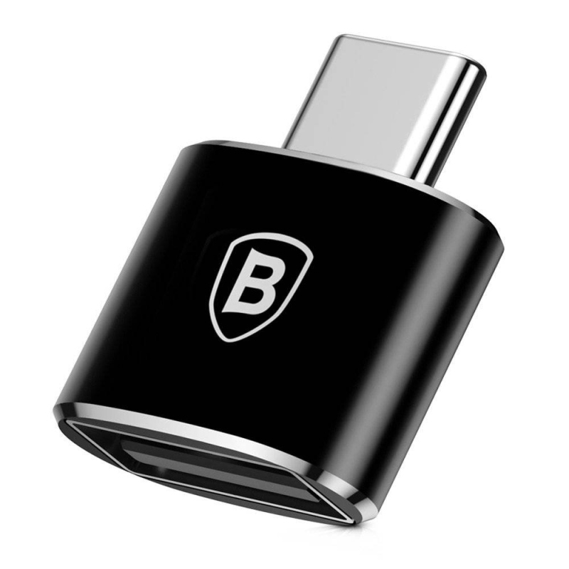 Baseus CATOTG-01 USB-A USB-C adapterre Fekete