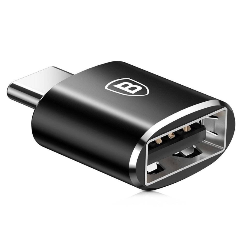 Baseus CATOTG-01 USB-A USB-C adapterre Fekete