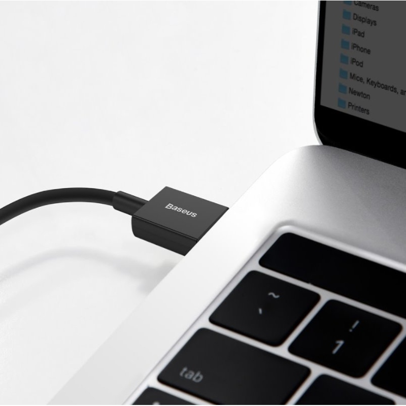 Baseus CATYS-01 Superior gyors töltőkábel USB-C 66W 1m Fekete