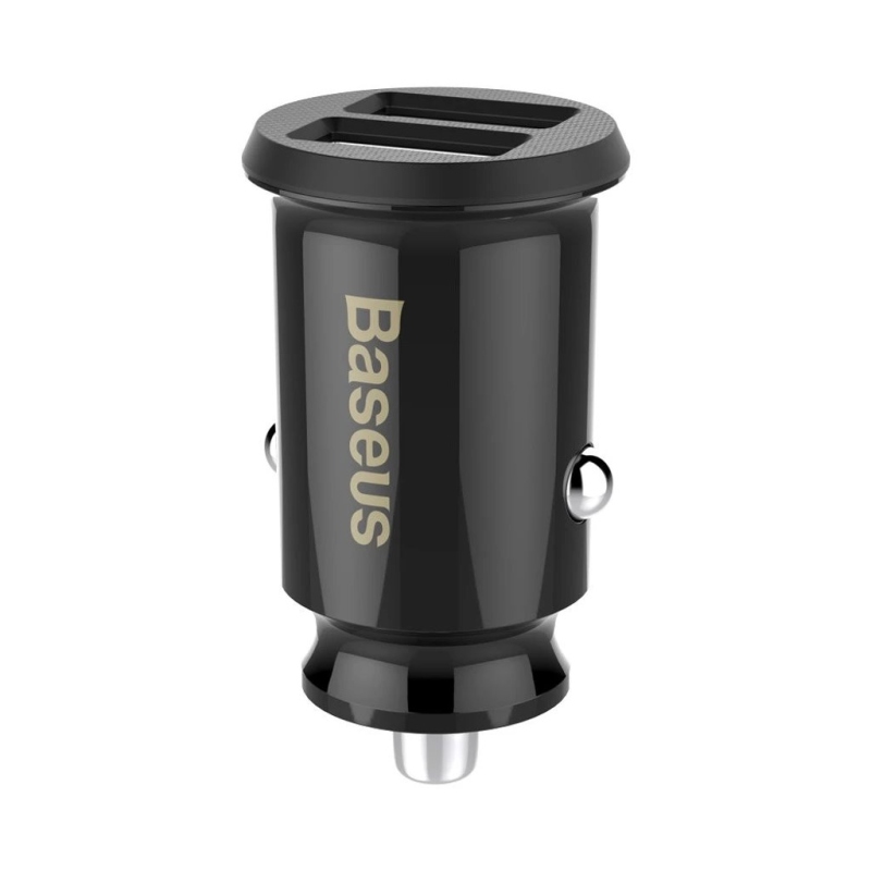 Baseus CCALL-ML01 Gabona autós töltő 15.5W 2x USB Fekete