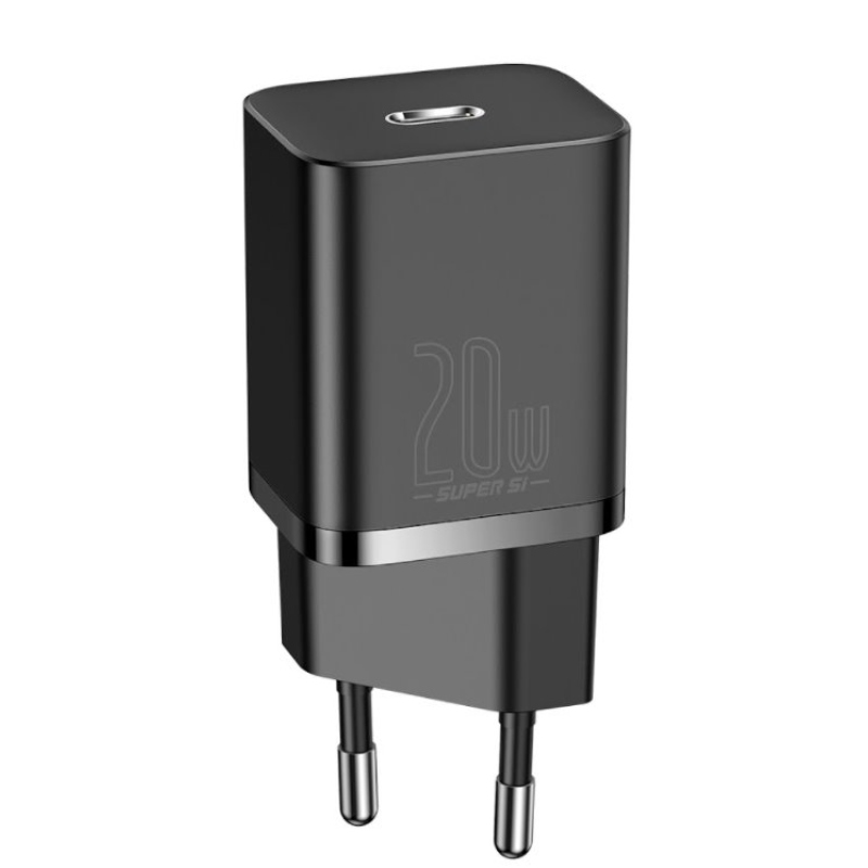 Baseus CCSUP-B01 Super Si gyorstöltő USB-C 20W Fekete