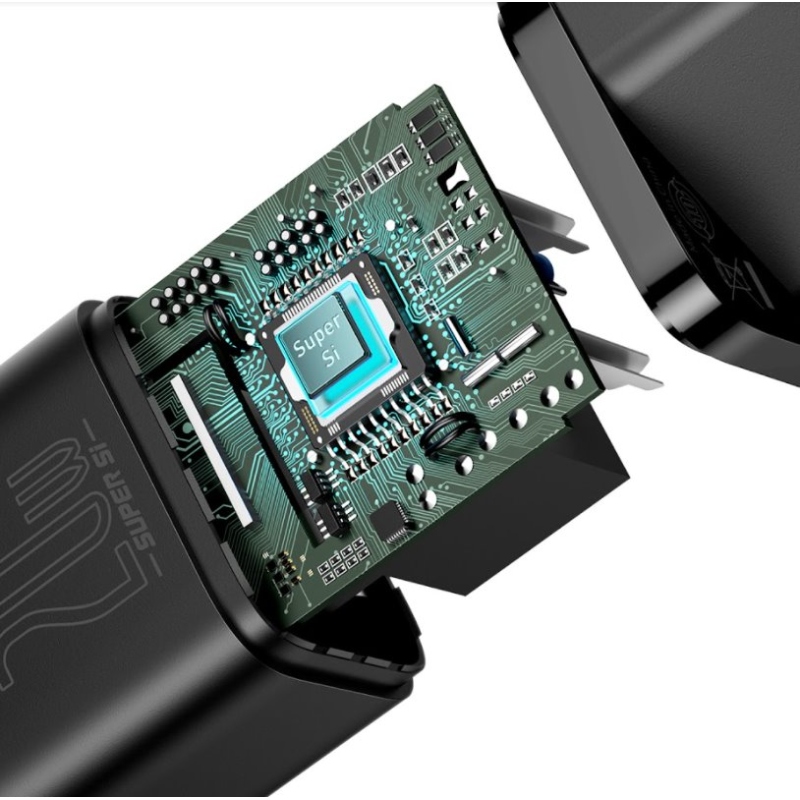 Baseus CCSUP-B01 Super Si gyorstöltő USB-C 20W Fekete