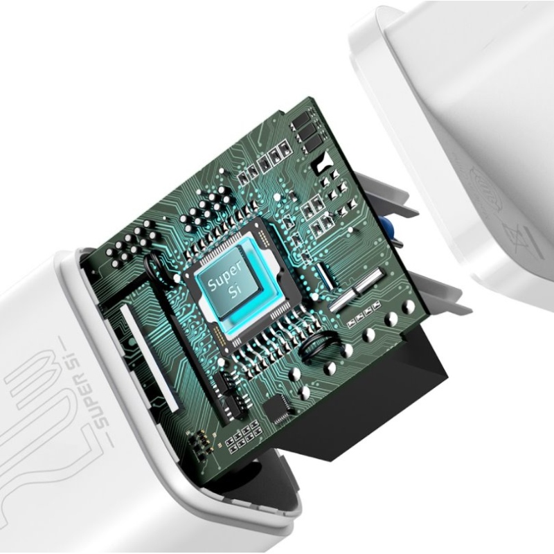 Baseus CCSUP-B02 Super Si gyorstöltő USB-C 20W Fehér