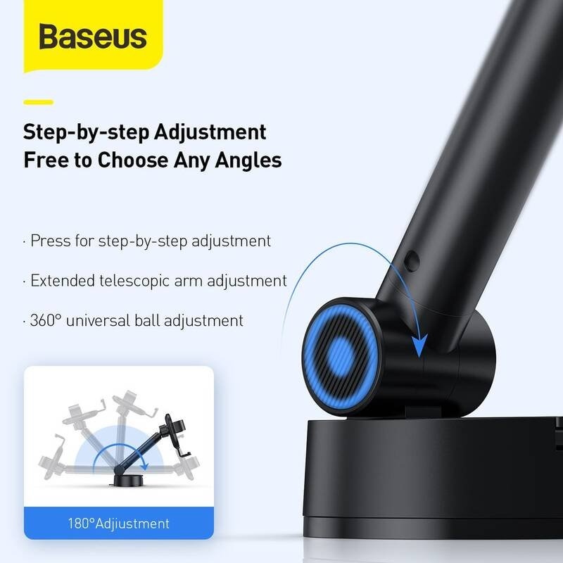 Baseus SUYL-JY01 műszerfal autós tartó fekete