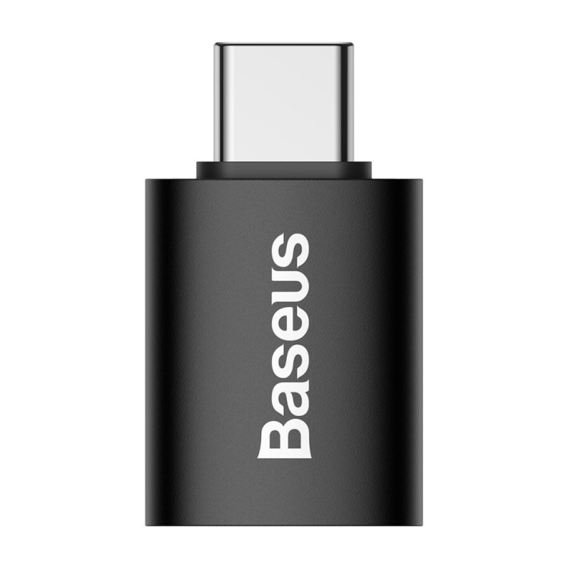 Baseus ZJJQ000001 Ingenuity Mini OTG adapter USB-A USB-C-re Fekete