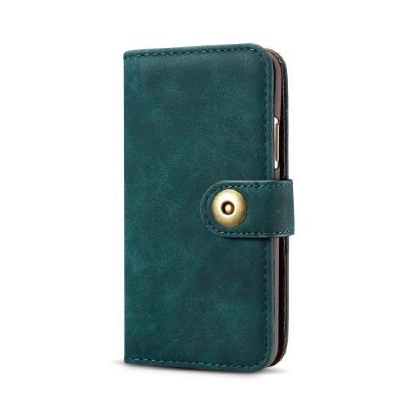 Batikolt PU bőrből készült elegáns iPhone X tok - kék