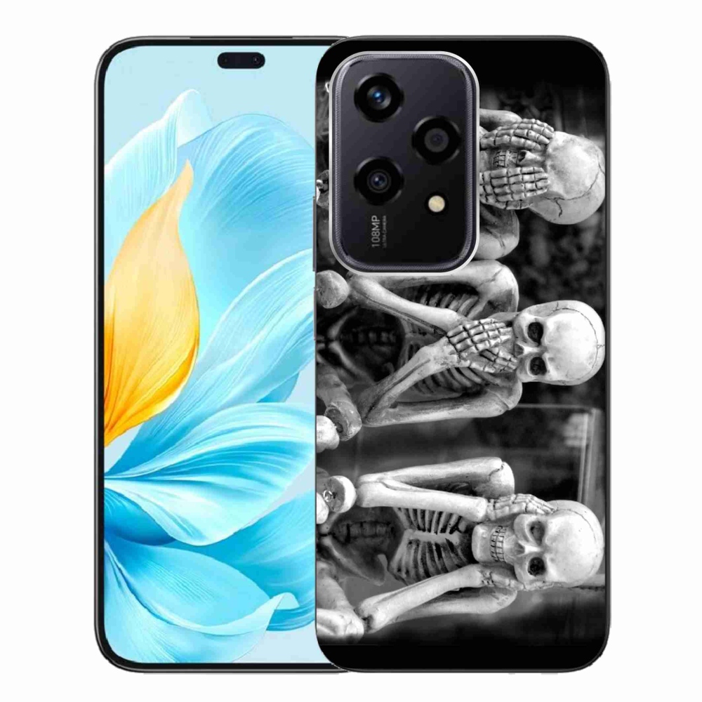 Zselés borítás mmCase a Honor 200 Lite 5G számára - csontvázak