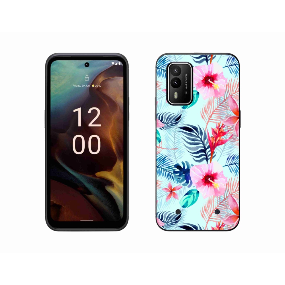 Zselés borítás mmCase a Nokia XR21 készülékhez - virágok