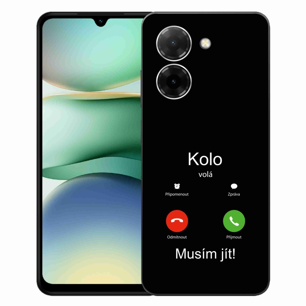 Gél borítás mmCase a Xiaomi Redmi A5 (171.7x77.8x8.3mm) - kerek hívások fekete háttérrel