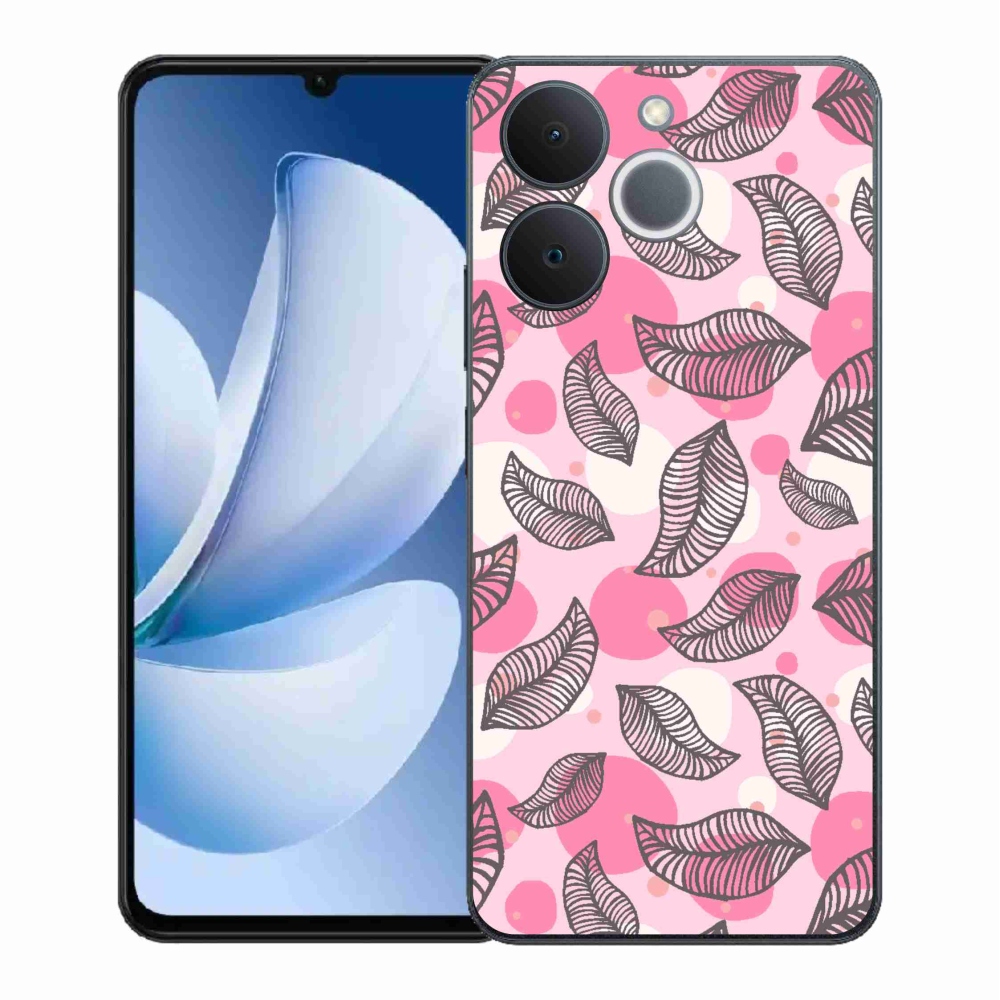 Zselés borító mmCase a Realme Note 70T készülékhez - rajzfilmes hulló levelek