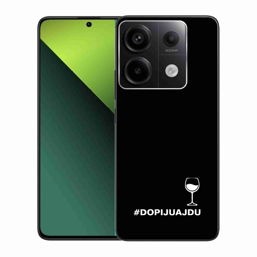 Gél borítás mmCase a Xiaomi Redmi Note 13 Pro 5G/Poco X6 5G számára - bor motívum fekete háttérrel