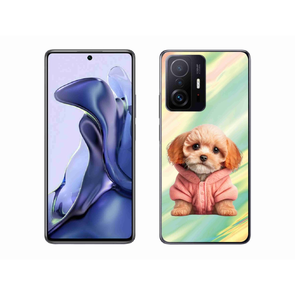 Gél borítás mmCase a Xiaomi 11T-hez - kiskutya pulóverben