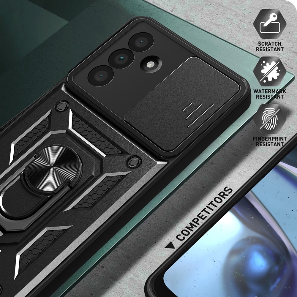 Csúszásálló borítás Samsung Galaxy A36 5G készülékhez - fekete