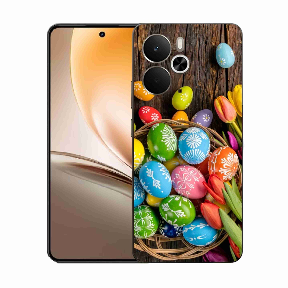 Gél borítás mmCase a Realme 14 5G készülékhez - Húsvéti tojások