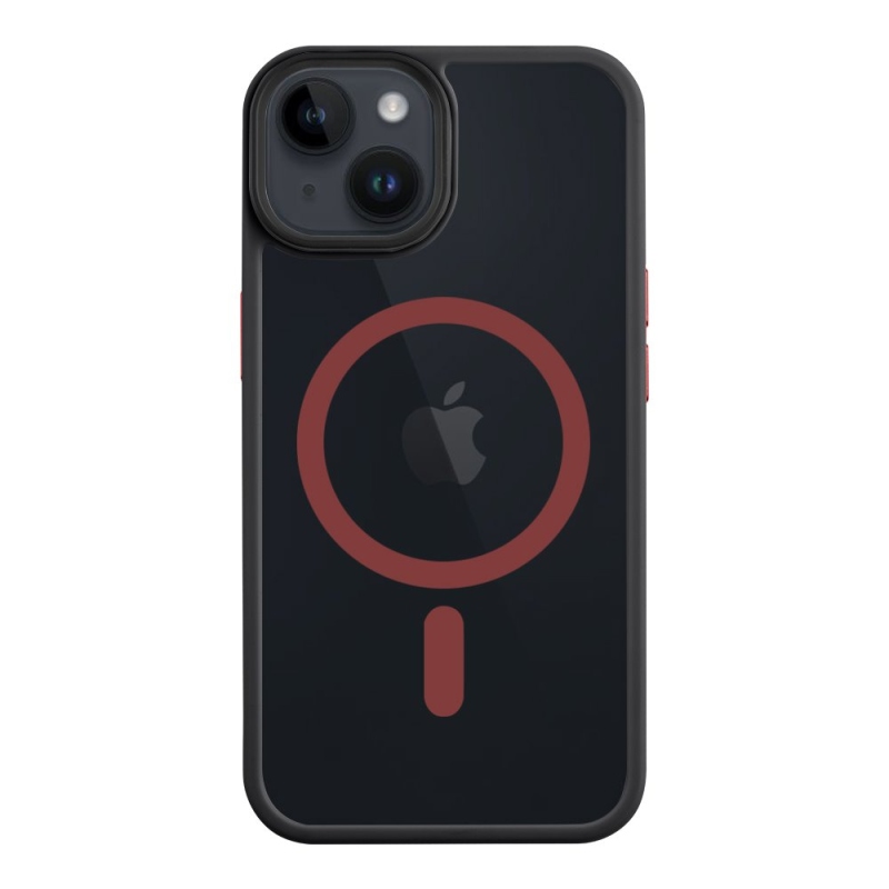 Taktikai MagForce Hyperstealth 2.0 borító iPhone 14 fekete/piroshoz