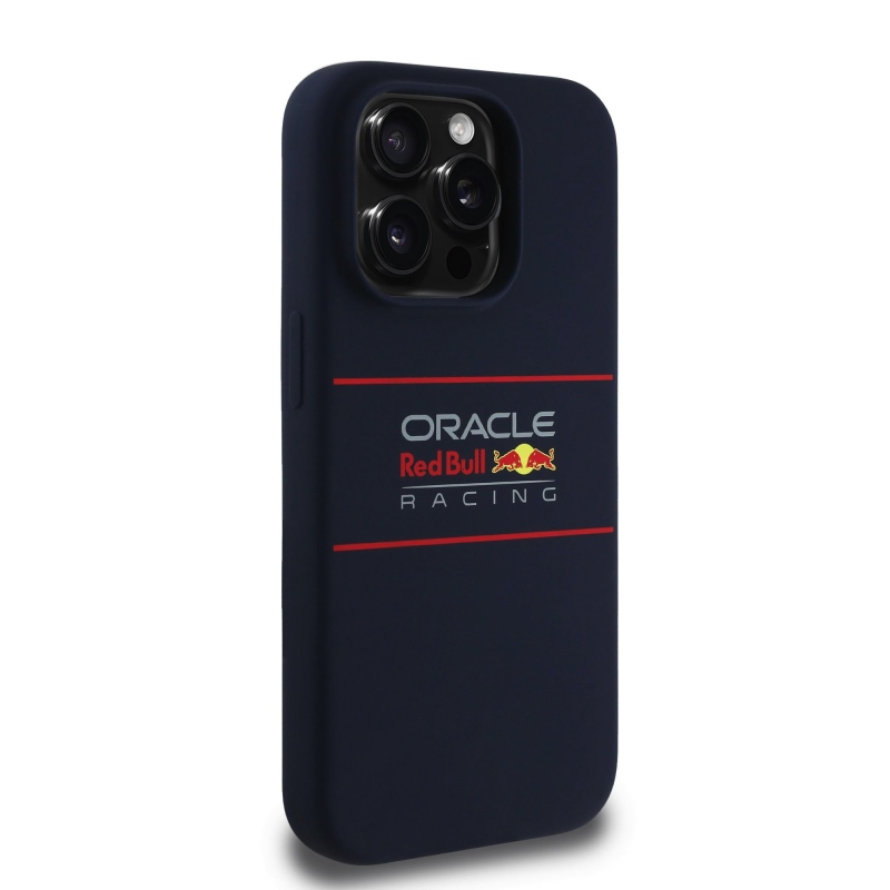 Red Bull szilikon vízszintes logós MagSafe hátlap iPhone 14 Pro tengerészgyalogsághoz