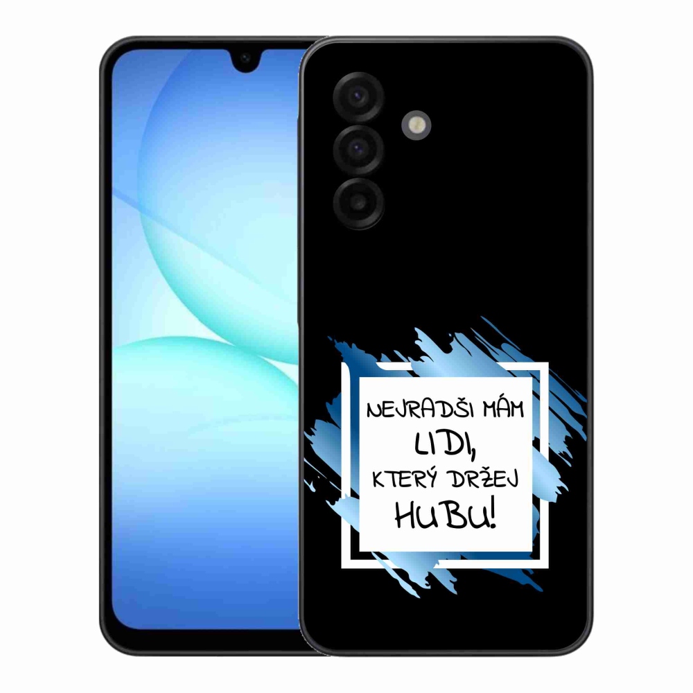 Gél borító mmCase Samsung Galaxy A17 5G - vicces szöveg 7 fehér és fekete háttérrel